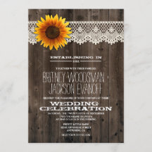Hochzeitseinladungen für Barnholz und Spitzen Sonn