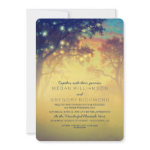 Hochzeitseinladungen für Navy Rustic String Lights