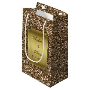 Hochzeitseinladungen   Gold Glitzer Custom Kleine Geschenktüte