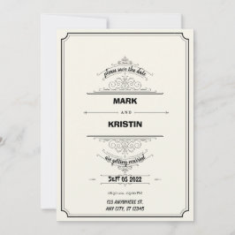 Hochzeitseinladungen im traditionellen Stil Einladung