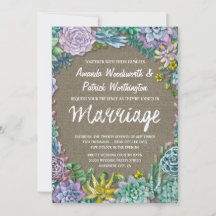 Hochzeitseinladungen in einem sukzessiven und rust