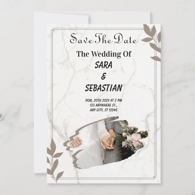 Hochzeitseinladungen | Liebe von Herzeffekten Einladung (Vorderseite)