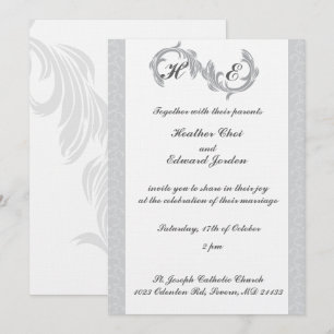 Hochzeitseinladungen Silver Einladung