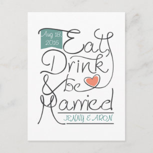 Hochzeitseinladungsdesign Einladungspostkarte