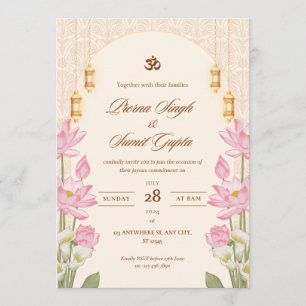 Hochzeitseinladungskarte 5"7 Zoll Karten
