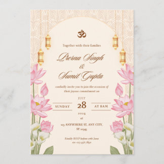 Hochzeitseinladungskarte 5"7 Zoll Karten