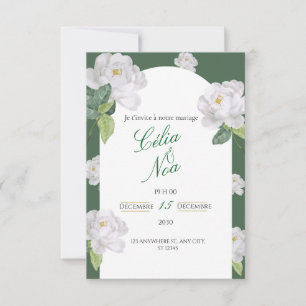 Hochzeitseinladungskarte RSVP Karte