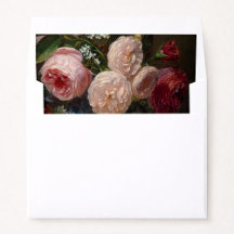 Hochzeitseinlagen mit Vintage-Blush-Rosen