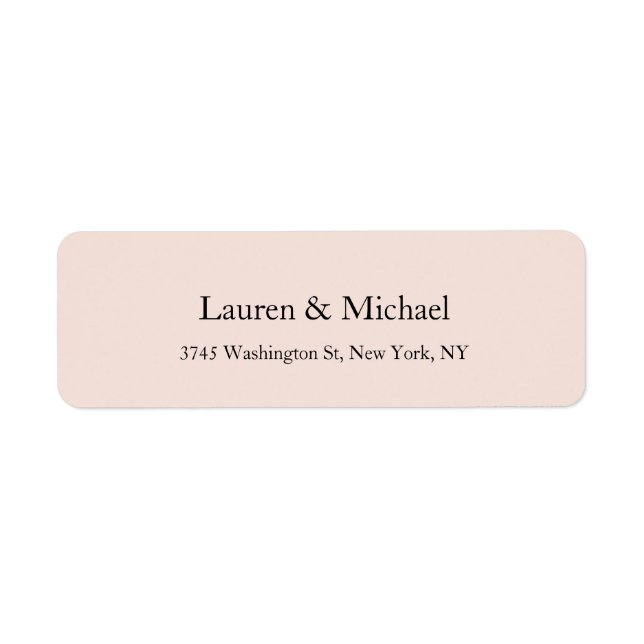 Hochzeitselegante Minimalistische Pastellfarbe (Vorne)