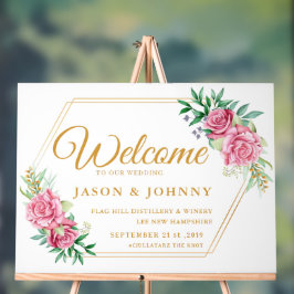 Hochzeitsempfang Acrylschild