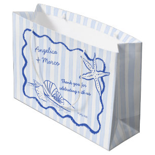 Hochzeitsempfang am Strand von Seashells Große Geschenktüte