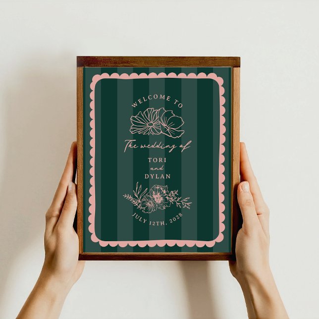 Hochzeitsempfang bei Botanischer Scallopie Poster (Von Creator hochgeladen)