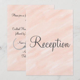 Hochzeitsempfang Blush Monogramm  Einladung