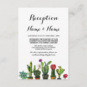 Hochzeitsempfang Fiesta Cactus Mexican Inserts