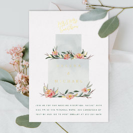 Hochzeitsempfang Folieneinladung