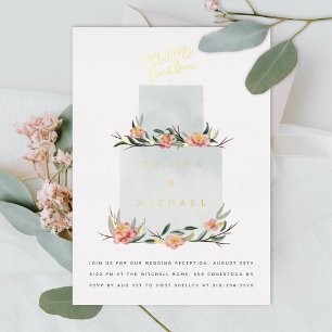 Hochzeitsempfang Folieneinladung