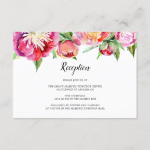Hochzeitsempfang für Blumenkorallen