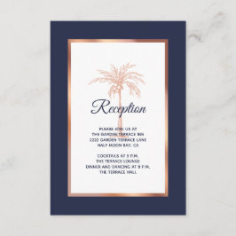 Hochzeitsempfang für Hochzeitsfeiern in der Rose Begleitkarte