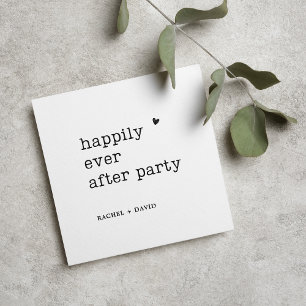 Hochzeitsempfang für moderne Schreibmaschine Einladung