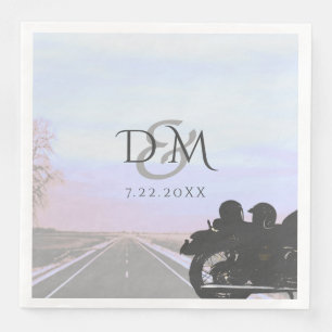 Hochzeitsempfang für Motorräder Serviette