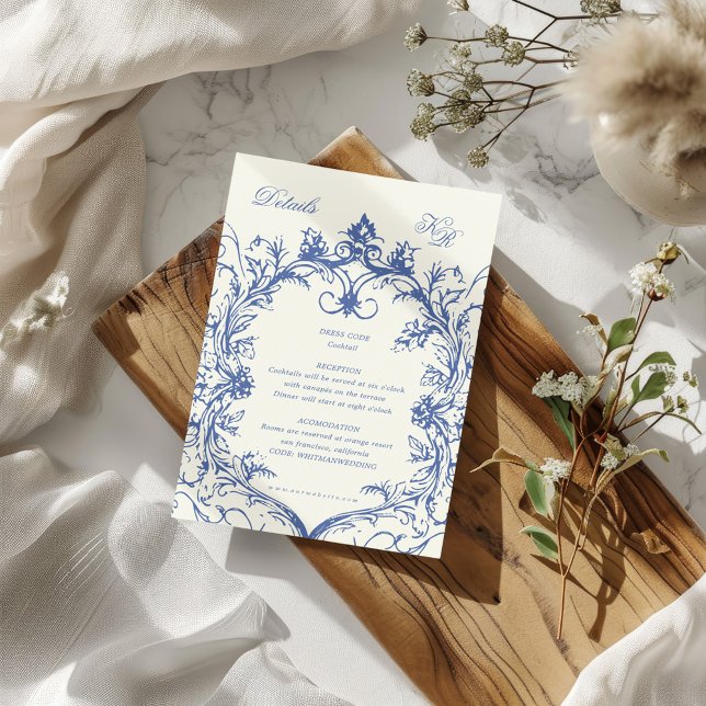 Hochzeitsempfang für Vintage Flora Begleitkarte (Von Creator hochgeladen)