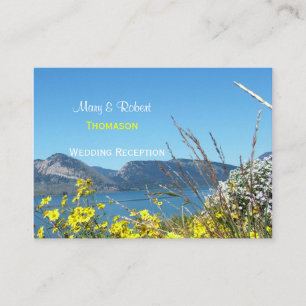 Hochzeitsempfang im Nationalpark Grand teton Begleitkarte