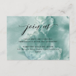 Hochzeitsempfang im Silver Sage Watercolor Begleitkarte