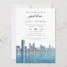 Hochzeitsempfang in Miami nach einer Elopement-Hoc
