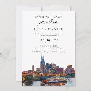 Hochzeitsempfang in Nashville nach einer Elopement Einladung