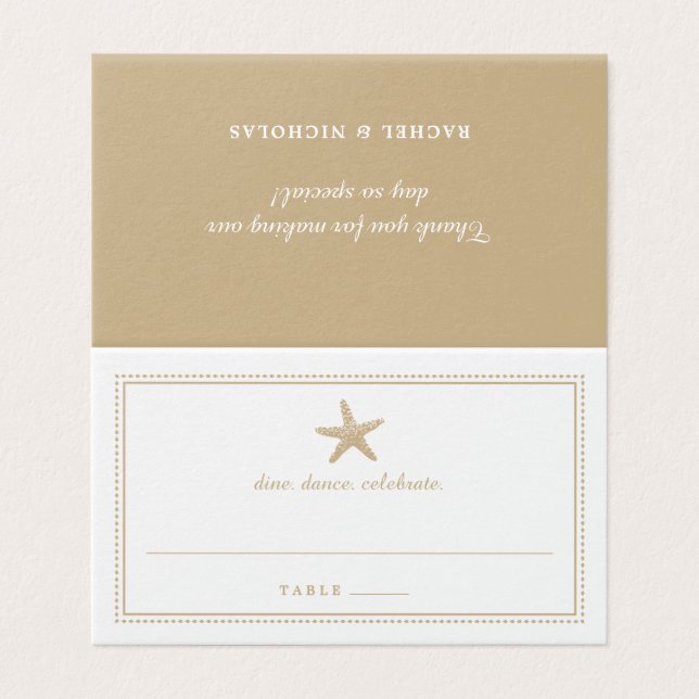 Hochzeitsempfang mit Gold Sand Graceful (Außenseite Aufgefaltet)