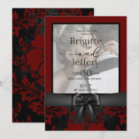 Hochzeitsempfang Rot-Schwarz-Foto