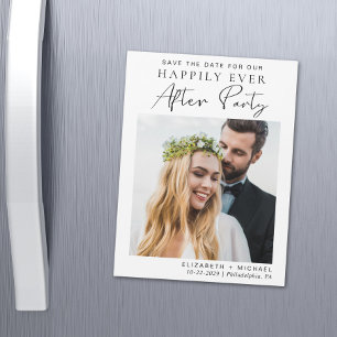 Hochzeitsempfang Save the Date Magneteinladung