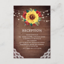 Hochzeitsempfang Sonnenblumen Rote Rose Spitze
