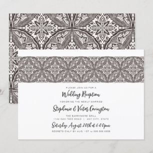 Hochzeitsempfang von Boho Medallion Einladung