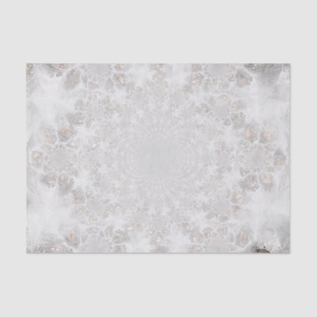 Hochzeitsempfang Weißes Silver Gold Einfaches Eleg Seidenpapier (Vorderseite)