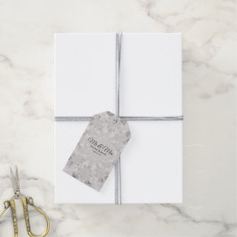 Hochzeitsempfang Weißes Silver Gold Einfaches Hoch Geschenkanhänger