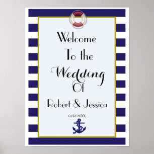 Hochzeitsempfang zum Thema Vintage Weltreise Poster