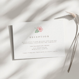 Hochzeitsempfangs-Einschluss mit Insel-Hibiskus-Mo Einladung