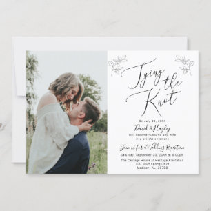 Hochzeitsempfangseinladung zum Knotenbinden Einladung