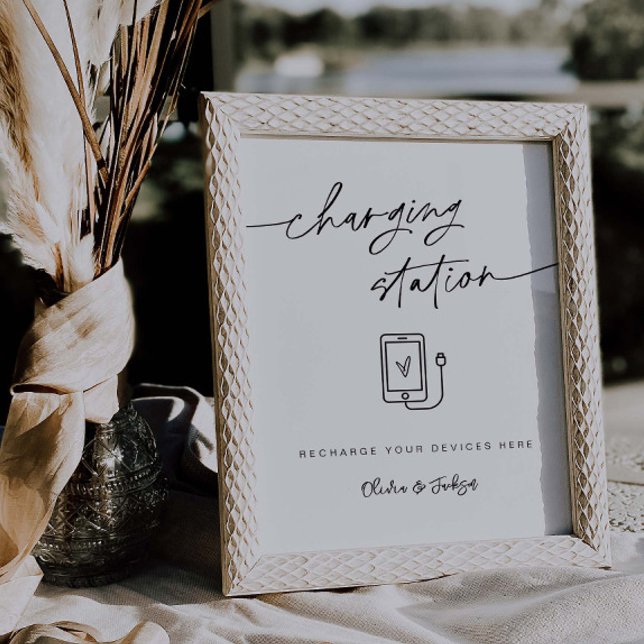 Hochzeitsempfangszellenzeichen Poster (Von Creator hochgeladen)