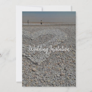 Hochzeitsempfehlung für Strandkies Einladung