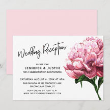 Hochzeitsempfehlung Typografie Pink Wasserfarbe Pe