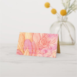 Hochzeitsempfehlung Zelt-Karte Frische Blume Platzkarte