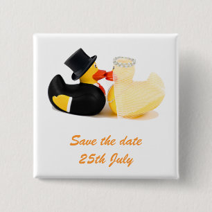 Hochzeitsenten 2 ... Abzeichen Button