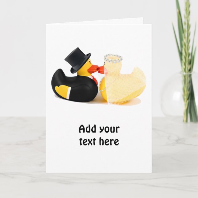 Hochzeitsenten 2 karte (Vorderseite)