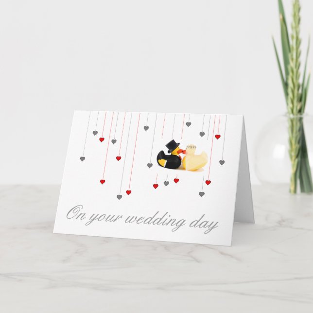Hochzeitsenten 3 karte (Vorderseite)