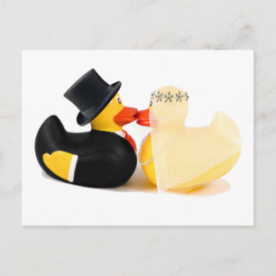 Hochzeitsenten 3 postkarte