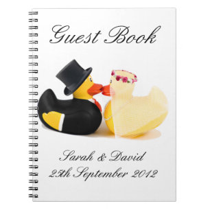Hochzeitsenten 4 ... Notebook Gästebuch Notizblock