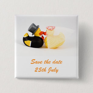 Hochzeitsenten ... Abzeichen Button
