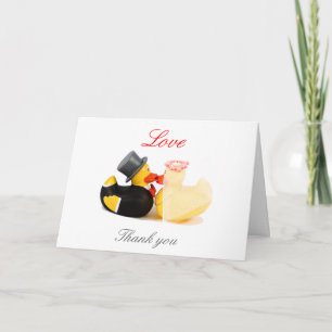 Hochzeitsenten ... danke Karte